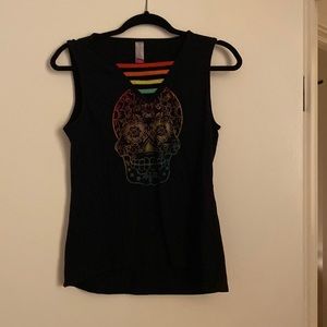 🌟3/$15🌟 Colorful skull tank